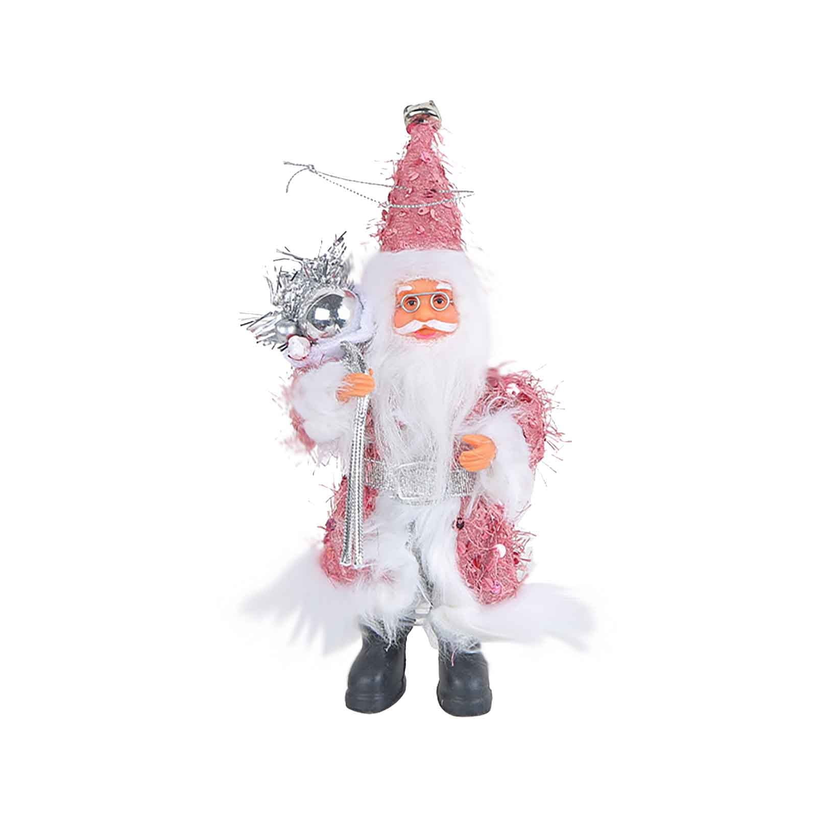 JikouIivo Christmas Santa Claus Dolls Standing Santa Claus Figurine Christmas Figurine Figure Decor for Holiday Party Home Decoration