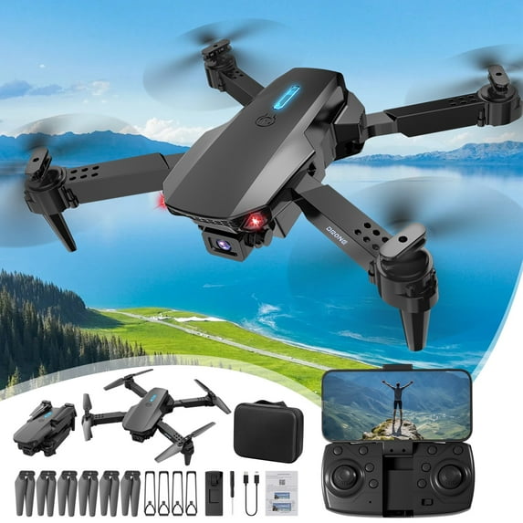 JikouIivo Drone 4K,Drone With 1080P HD FPV Camera Remote Control Toys Gifts For Boys Girls With Altitude Hold Headless Mode Start Speed Adjustment