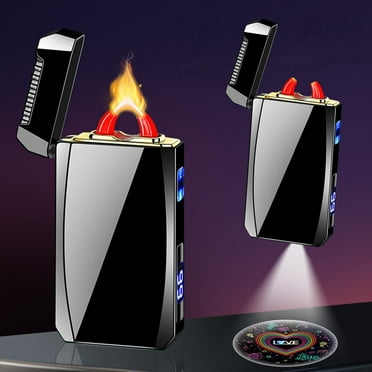 JikouIivo Electric Candle Lighter Plasma Arc Lighters,Fire High-power Flame Lighter With Projection Charging Lighter Windproof Lighter