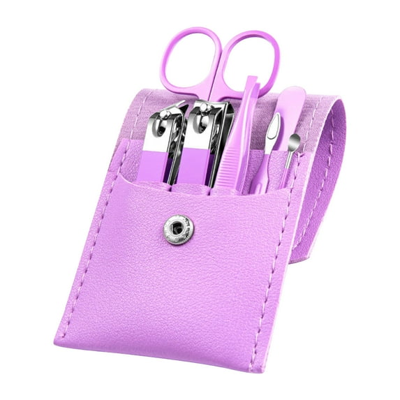 JikouIivo Manicure Set Nail Clippers Kit,Professional Grooming Kit, Nail Clipper, Stainless Steel Fingernails & Toenails Clippers & Nail File Sharp with Case, Set of 12