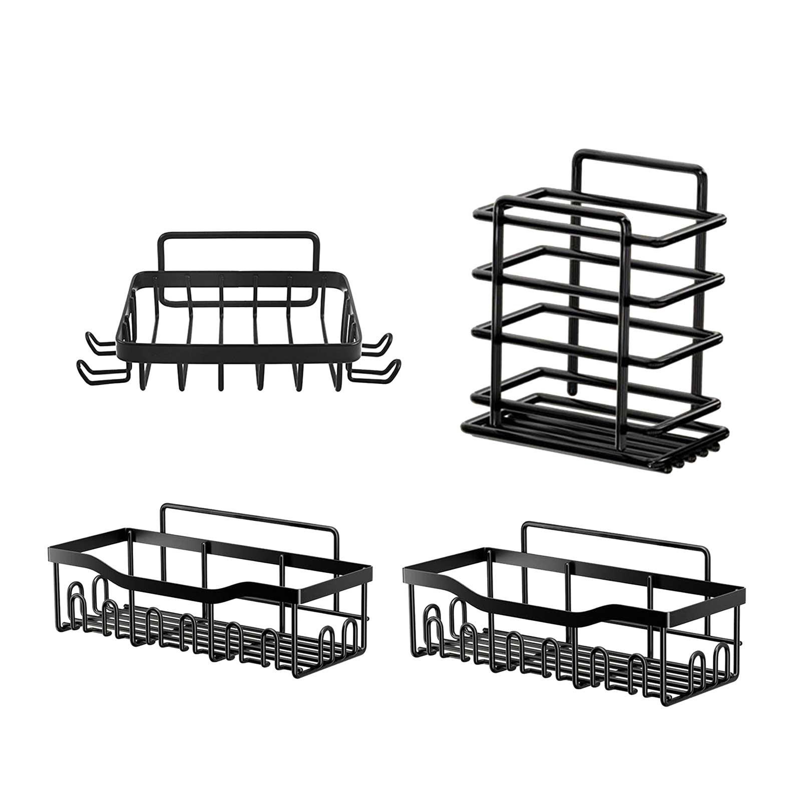 JikoIiving Shower Caddy, Self Adhesive Shower Shelves, Rustproof Large