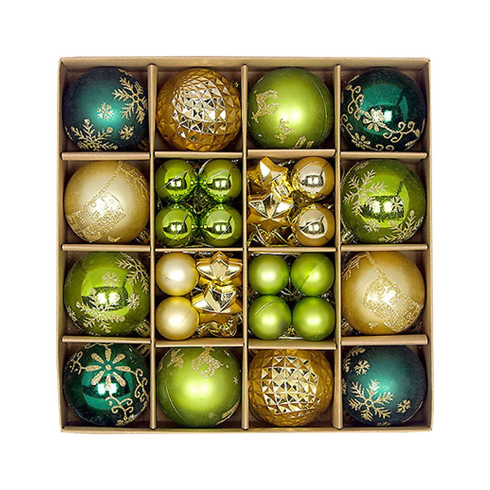 Luoshdecor 24 Pcs Christmas Ball Ornament, Glitter Matte Finish Christmas Ball Hanging Decorations For Wedding Holiday Xmas Tree Party Indoor Decor 1.57 In - Foto 8