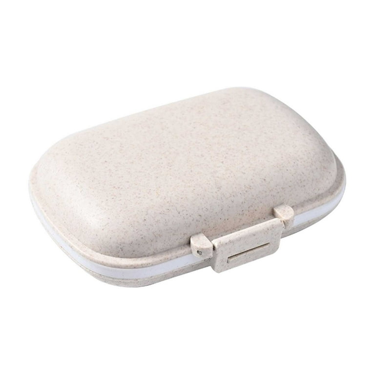 Jikolililili 8 Compartments Travel Pill Organizer Moisture Proof Small Pill  Box for Pocket Purse Daily Pill Case Portable Medicine Vitamin Holder  Container 
