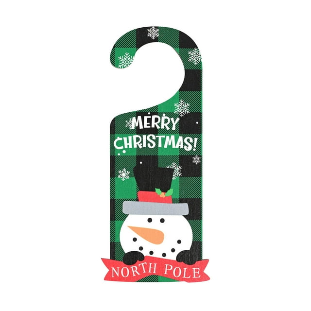 JikouIivo Christmas Door Knob Hanger Christmas Door Sign Cute