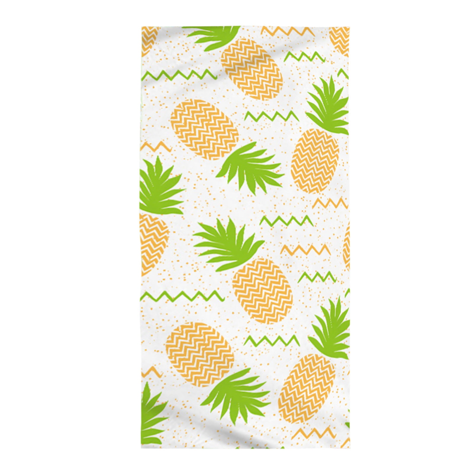 Jikolililili Fruit Cute Pineapple Print Summer Beach Towels Oversized