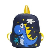 Jikolililili Kids Backpack for School Boys Girls Animal Pattern Backpack Children's Dinosaur Pattern Shoulder School Bag，Go to school, Back to school，9.05 X 10.23 in（L X H），Black