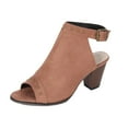 thumbnail image 1 of Penkiiy Summer Ladies Women Buckle Shoes Fish Mouth Casual Medium Heel Sandals, 1 of 9