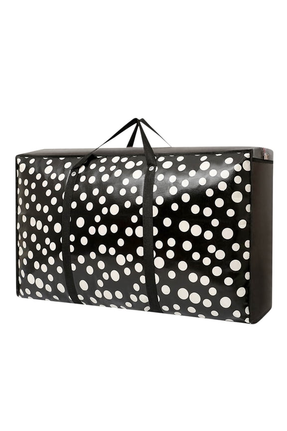 114L Extra Large Moving Bags with Zippers & Handles, 35.4 x 9.1 x 21.7 Inch Black Storage Bags Heavy Duty Over-Sized Storage Totes for Traveling, Moving, Camping