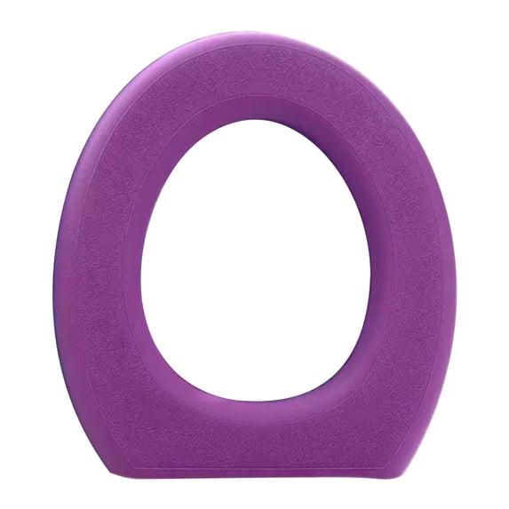 JikouIivo Bathroom Soft Toilet Seat Cover Pad,Easy Clean Soft Padded Bathroom Attachment,Reusable Fits All Oval Toilet Seats Purple