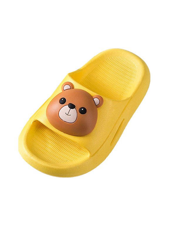 JikouIivo Bubble Slides Slides Smiley Face Slippers Toddler Baby Sandals Cartoon Astronaut Soft And Non-Slip Kids Home Slipper Children's Shose