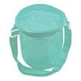 thumbnail image 2 of Yarn Storage Case Empty Round Mesh Storage Bag Portable Knitting Yarn Balls Organizer Basket Crochet Thread Sewing Accessories Storage Tote Bags (#2 2 of 10