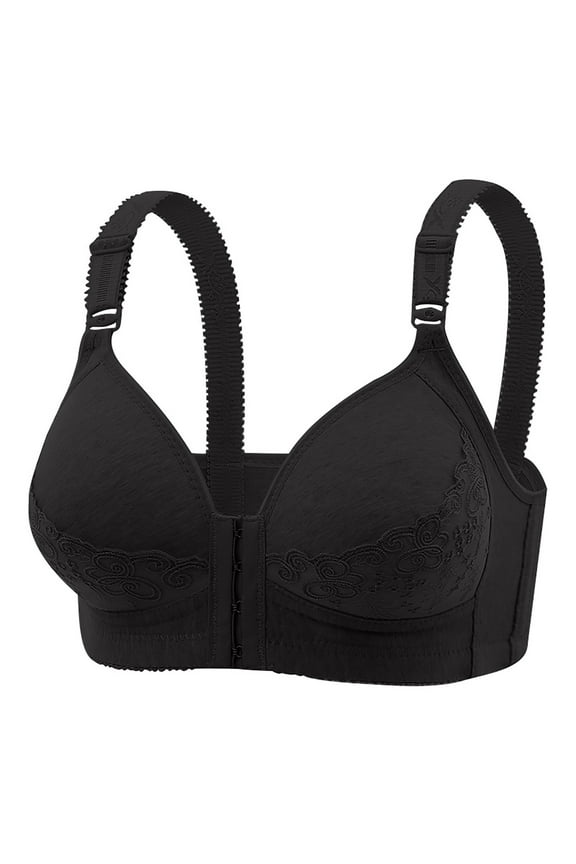 Full-Freedom Front Closure Bra, Perfect Wireless Cotton Sleep Bras for Women,Convenient Sports Bras Women Cotton Ultra Soft Cup