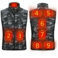 thumbnail image 1 of JikouIivo Heated Vest, Unisex Heated Clothing for men women, Lightweight USB Electric Heated Jacket,Adjustable Size for Hiking（XL）, 1 of 5