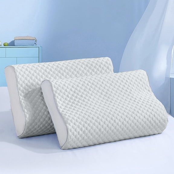 JikouIivo Memory Foam Pillow, Contour Pillow for Side Sleepers, Orthopedic Pillow for Neck Pain Relief, Cervical Pillow for Back Pain, Adjustable Memory Foam Pillow