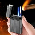 thumbnail image 1 of JikouIivo Mini Electric Lighters,Crater Clear Light Inclined Fire Open Flame Wheel Lighter Inflatable Point Pipe LighterUpgraded Plasma USB Rechargeable Lighter for Birthday Camping BBQ, 1 of 5