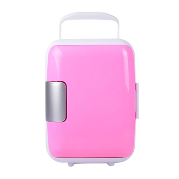 JikouIivo Mini Fridge, 4 Liter/6 Can AC/DC Portable Thermoelectric Cooler and Warmer Refrigerators for Skincare, Beverage, Food, Cosmetics, Home, Office and Car