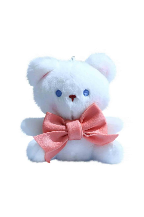 Mini Teddy Bear Plush Toy Stuffed Animal Toy Cute Plush Bear Pendant Doll for DIY Keychain Birthday Gift Party Favor Bag Accessories