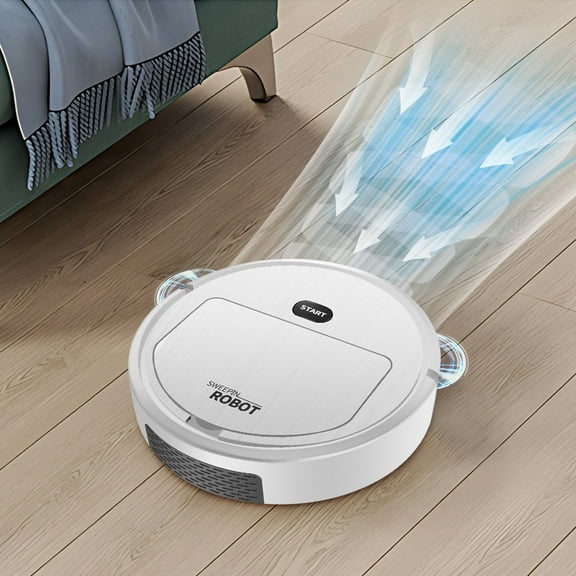 JikouIivo Robot Vacuum,Intelligent Sweeping Robot Household Mop Three-in-one Sweeping Suction And Mopping Cleans Hard Floors to Medium-Pile Carpets,