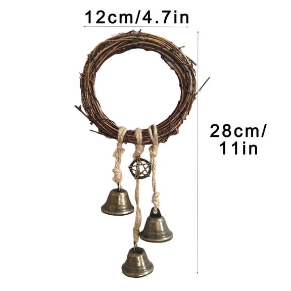 JikouIivo Witchcraft Kit Witch Bells for Home Protection Chimes Witch Gifts for Negative Energy Protection,Good Luck Charms in Magic Home,Witch Room Decor,Kitchen Witch Decor
