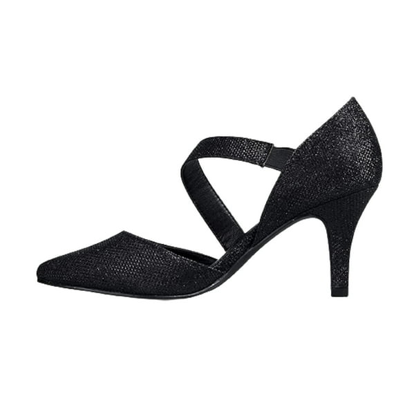 JikouIivo Women's Banquet Slim High Heel Side Space Professional formal Sleeve Shoes Women Shoes Christmas 2022 Deals Clearance