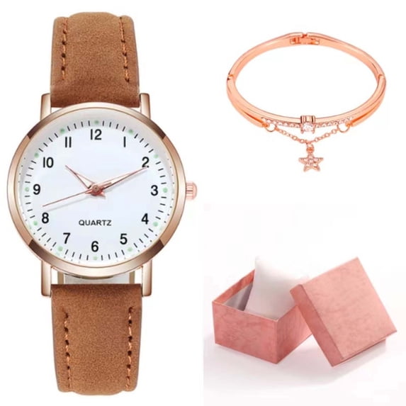JikouIivo Women's Business Dress Watches with Bracelet for Lady Female Minimalist Simple Slim Thin Casual Dress Analog Quartz Wrist Watches Waterproof Luminous Gift