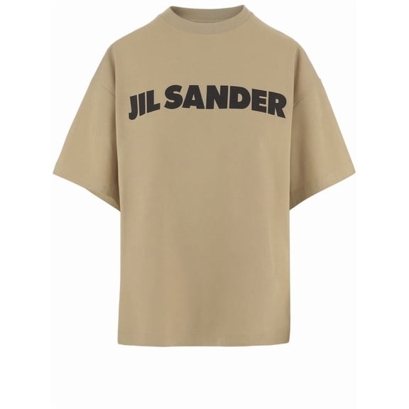 Jil Sander Cotton Jersey T-Shirt With Contrasting Logo Print (Women's)