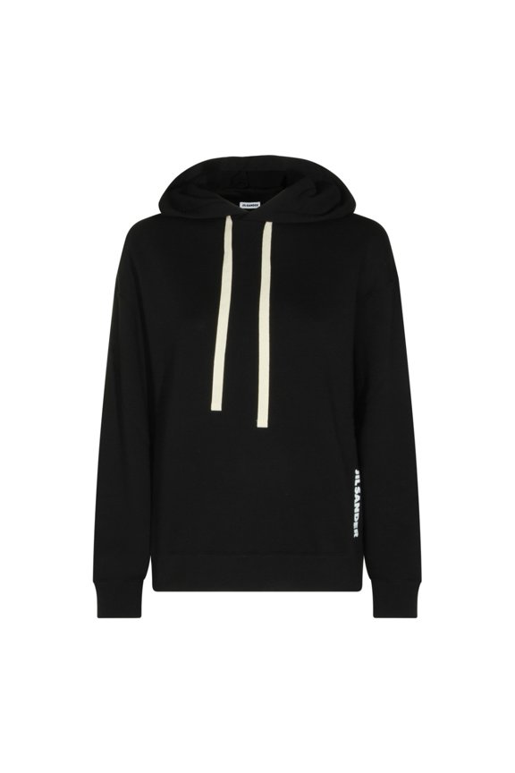 Cotton Sweatshirt With Contrasting Drawstrings And Minimalist Logo (Women's)
