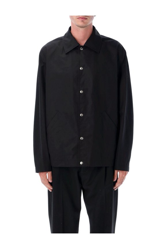Lightweight Cotton Poplin Jacket With Tailored Fit (Men's)