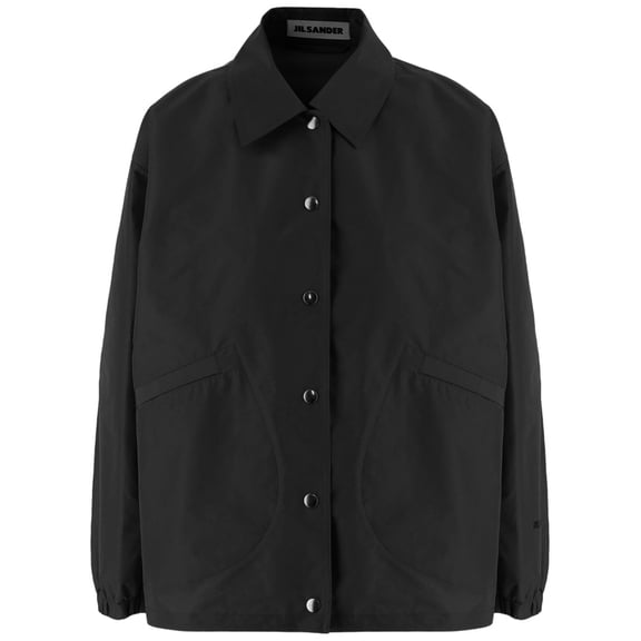 Jil Sander Long-Sleeve Nylon Jacket With Classic Collar (Women's)