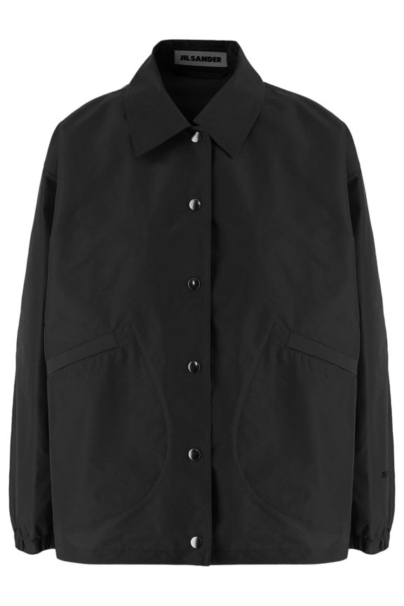 Long-Sleeve Nylon Jacket With Classic Collar (Women's)