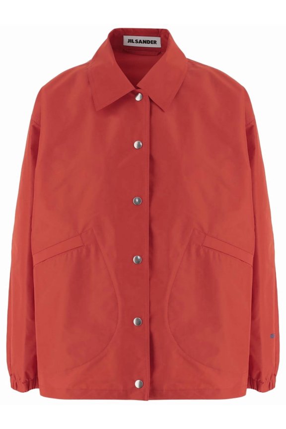 Nylon Jacket With Classic Collar And Logo Detail (Women's)