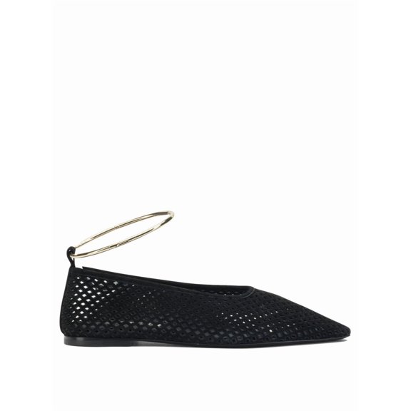 Jil Sander Suede Perforated Ballet Flats Black (Women's)