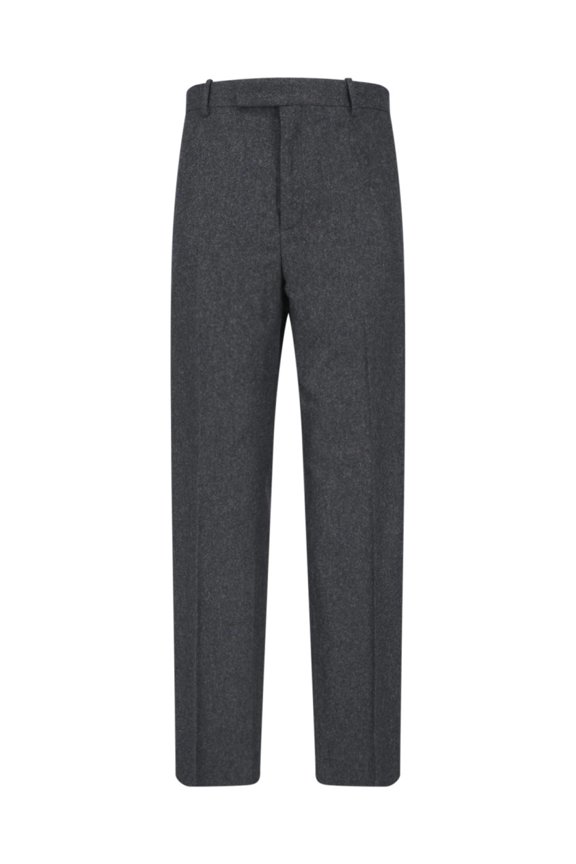 Tailored Straight-Leg Trousers With Zip And Button Closure (Men's)