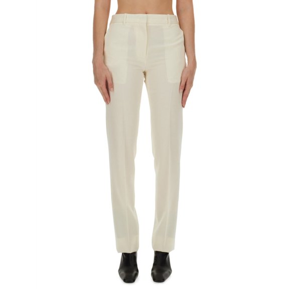 Jil Sander Tailored Wool Pants With Classic Waistband (Women's)