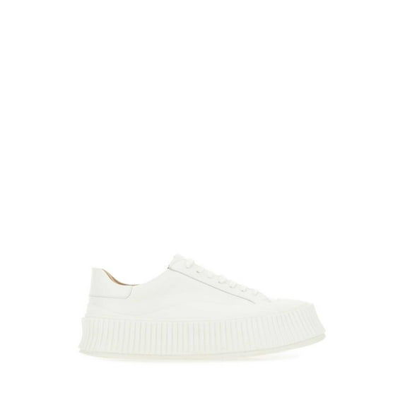 Jil Sander White Leather And Rubber Sneakers White (Women's)