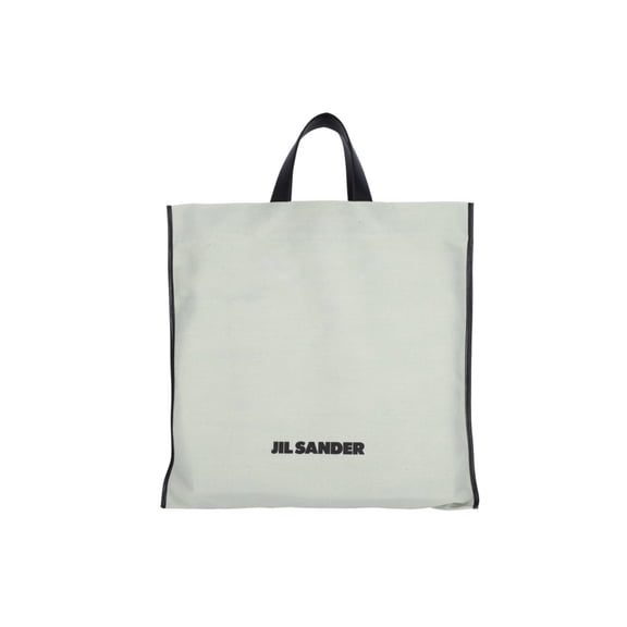 Jil Sander Women's "Square" Tote Bag  White Neutrals