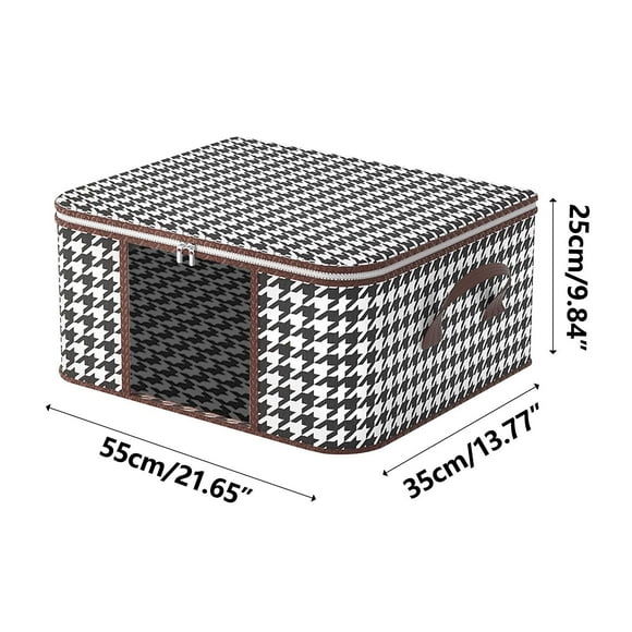 JilTeok Visual Large Clothes Storage Bag Wardrobe Sorting Foldable Closet Organizer Storage Containers With Handles Winter Quilt Space Saver Organizers