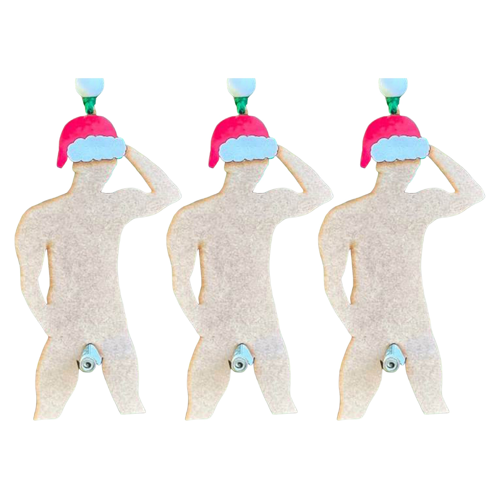 Jiledu 1/2/3Pcs Funny Money Holder Ornament Christmas Tree Decorations