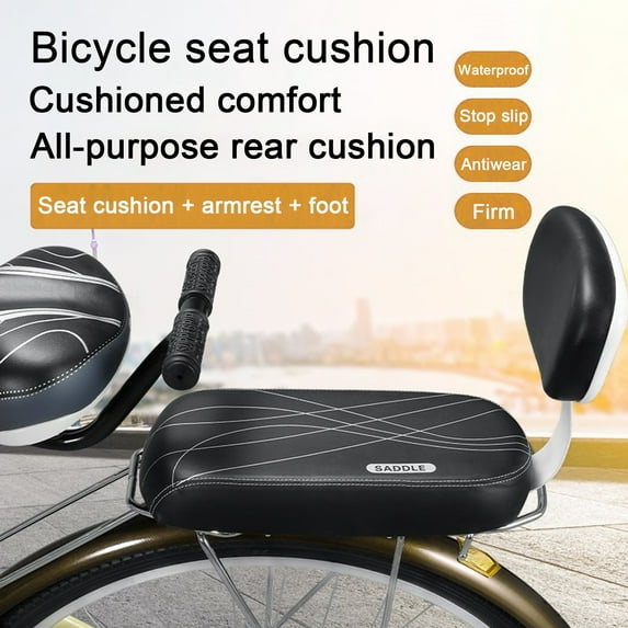 Jiledu Bicycle Rear Back Seat Cushion Bike Armrest Footrest Handrail Pedals Set Child Bike Safety Seat for Electric Folding Bikes_Clearance Safety Goggles