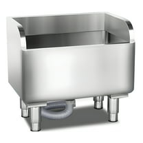 Jiledu Slop Sink, Floor Mop Sink, Commercial Floor Mop Sink, Stainless Steel Mop Service Basin, Laundry Mop Sink for Kitchen (45x41x55cm) _Clearance Laundry Sink