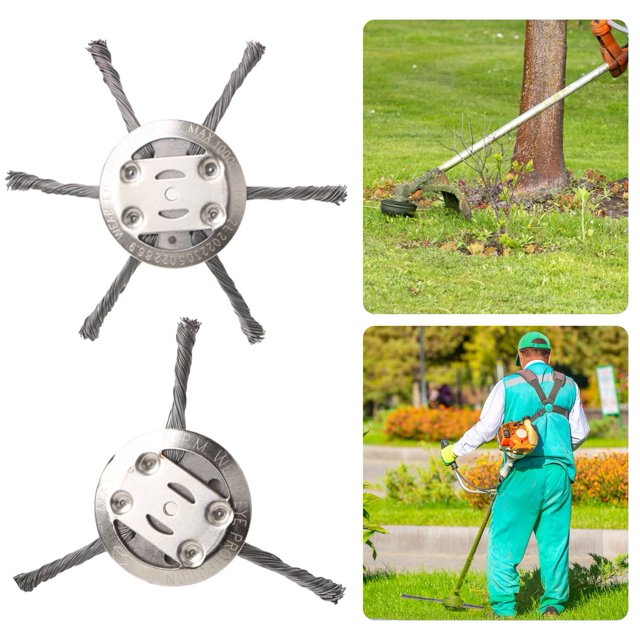 Jiledu Steel Wire Grass Trimmer Head Rustproof, Corrosion Resistant, Easy Installation, Weed