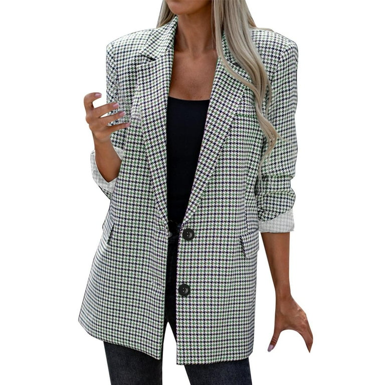 Casual Lapel Double Buckle Plaid Overcoat Casual Lapel Double Buckle Plaid Overcoat