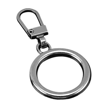 JilgTeok 1 Packs 10pcs Fine Hook Small Hole Dedicated Ring Zipper Pull Replacement Zipper for Coats Jackets Pants Luggage Accessories Zipper Repair DIY Kits