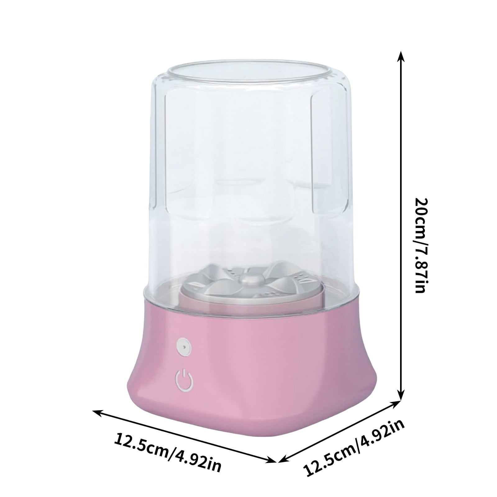 JilgTeok 1 Packs 1L Portable Mini Washing Machine Small Capacity Laundry Machine for Underwear Socks Home Rechargeable Battery Washer Lightweight Compact Clothes Cleaner for Travel Apartment Dorm