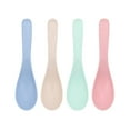 thumbnail image 1 of JilgTeok 1 Packs 4pcs Round Head Spoons for Cooking Sturdy Kitchen Utensils with Ergonomic Grip Dishwasher Safe Serving Spoons Set for Home & Restaurant Use, 1 of 8