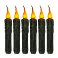 thumbnail image 1 of JilgTeok 1 Packs 6pcs Flameless Taper Candles Battery Operated Real Wax Look Hand Dipped Primitive Candles for Christmas Halloween Home Decor Wedding Church, 1 of 8