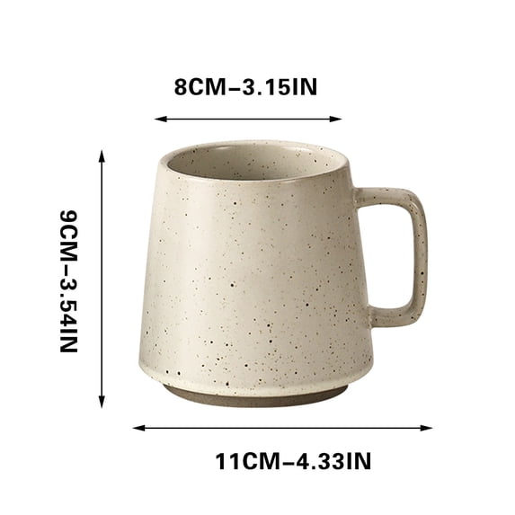 JilgTeok 1 Packs Advanced Ceramic Cup Japanese Retro Style Mug Home Coffee Mugs for Home Drinking Tea Cocoa Milk
