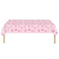thumbnail image 1 of JilgTeok 1 Packs Bow Tablecloths Girly Disposable Table Cover Cute Theme for Birthday Party Holiday Props Layout Decorations Supplies, 1 of 7