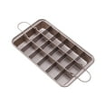 thumbnail image 1 of JilgTeok 1 Packs Brownie Cake Pan Non-Stick with Dividers Cake Cutter Cake Baking Tray for Muffin Cupcake Home Kitchen Oven Baking, 1 of 3