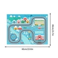 thumbnail image 1 of JilgTeok 1 Packs Children Carpet Playmat Rug Parking Lot Climbing Mat Game Road Mat for Early Childhood Kindergarten Educational Road Traffic Play Mat 40*60cm for Bedroom Play Room Game Safe Area, 1 of 4
